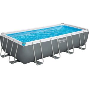 Piscina Rettangolare Power Steel di Bestway 549x274x122 cm con Filtro a Sabbia, Scaletta, Copertura e Dispensatore Chimico - Grigio Piscina Rettangolare Power Steel di Bestway 549x274x122 cm con Filtro a Sabbia, Scaletta, Copertura e Dispensatore Chimico - Grigio