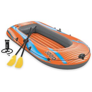 Bestway Kondor 3000 Inflatable Boat with Ropes - Raft for 2 Adults and 1 Child Bestway Kondor 3000 Inflatable Boat with Ropes - Raft for 2 Adults and 1 Child