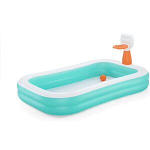 Bestway Oppblåsbart Badet - Rektangulært, Blå & Hvit, 251x168x102 cm Bestway Oppblåsbart Badet - Rektangulært, Blå & Hvit, 251x168x102 cm