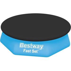 Bestway Pool Cover - 244cm Diameter - Durable PVC - Black - Pool Covering Bestway Pool Cover - 244cm Diameter - Durable PVC - Black - Pool Covering