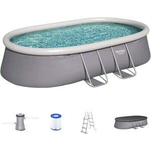 Piscine Ovale Fast Set Bestway 488x305x107cm - Piscine - Publicité Piscine Ovale Fast Set Bestway 488x305x107cm - Piscine - Publicité