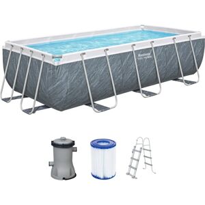 Piscine rectangulaire Steel Pro Max de Bestway - 404x201x100 cm - Publicité Piscine rectangulaire Steel Pro Max de Bestway - 404x201x100 cm - Publicité
