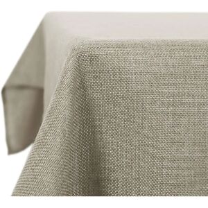 Deconovo Toalha de mesa impermeável em linho falso 1 peça 130x160 cm - Linho claro - Toalha de mesa Deconovo Toalha de mesa impermeável em linho falso 1 peça 130x160 cm - Linho claro - Toalha de mesa
