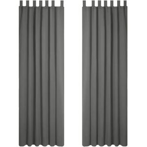 Rideaux Occultants Chambre Gris Clair - 2 Pièces 140x245 cm - Publicité Rideaux Occultants Chambre Gris Clair - 2 Pièces 140x245 cm - Publicité