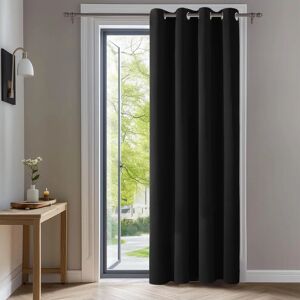 Cortina blackout Deconovo com ilhós 140x240cm - Preto - Interior - Blackout Cortina blackout Deconovo com ilhós 140x240cm - Preto - Interior - Blackout