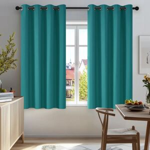 Cortina Turquesa Recondicionada - 117x138 cm - Moderna Cortina Turquesa Recondicionada - 117x138 cm - Moderna