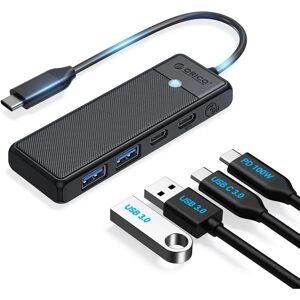 Hub USB-C Orico - 4 en 1, Noir, 100W PD - Publicité Hub USB-C Orico - 4 en 1, Noir, 100W PD - Publicité