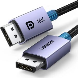 Cabo DisplayPort 2m Ugreen - cinza - 16K, 80Gbps, HDR Cabo DisplayPort 2m Ugreen - cinza - 16K, 80Gbps, HDR