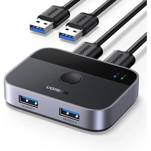 Przełącznik USB 3.0 Ugreen CM757 2x2, 5 Gbps - 2 kable USB Przełącznik USB 3.0 Ugreen CM757 2x2, 5 Gbps - 2 kable USB