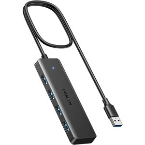 Ugreen Hub USB CM219 - 4 Portas - Preto - USB 3.0 Ugreen Hub USB CM219 - 4 Portas - Preto - USB 3.0