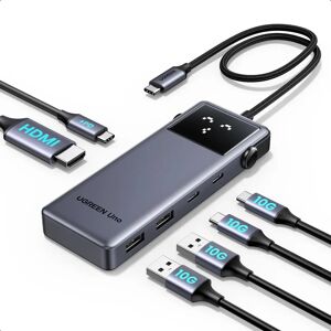 Ugreen Uno 6-en-1 Usb-C Hub - Transfert 10Gbps - 4K Support - Charge rapide - Publicité Ugreen Uno 6-en-1 Usb-C Hub - Transfert 10Gbps - 4K Support - Charge rapide - Publicité
