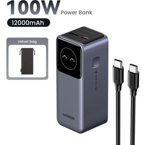 Ugreen 12000mAh 100W Power Bank - Charge Rapide - Publicité Ugreen 12000mAh 100W Power Bank - Charge Rapide - Publicité