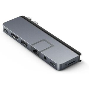 Targus HyperDrive Duo Pro - Docking Station - USB-C x 2 - HDMI, USB4 - Grey Targus HyperDrive Duo Pro - Docking Station - USB-C x 2 - HDMI, USB4 - Grey