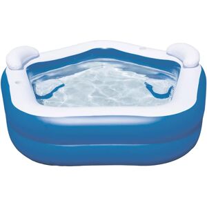 Bestway Inflatable Pool - 213x206x69cm - Blue - Family Pool Bestway Inflatable Pool - 213x206x69cm - Blue - Family Pool