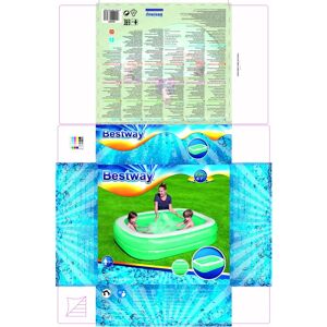 Bestway Family Paddling Pool (6.5' x 5' x 20") - Blue Bestway Family Paddling Pool (6.5' x 5' x 20") - Blue