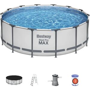 Bestway - Basen, 427x122 cm, Steel Pro Max, okrągły, łatwy montaż Bestway - Basen, 427x122 cm, Steel Pro Max, okrągły, łatwy montaż