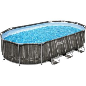 Piscina Ovale Bestway 5611R - Design Legno Piscina Ovale Bestway 5611R - Design Legno