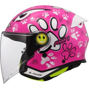 LS2 OF622 Funny II Paws Rosa Barnhjälm LS2 OF622 Funny II Paws Rosa Barnhjälm