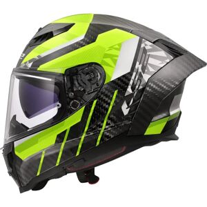 LS2 FF807 Dragon Trax - Szénfiber, Neon-Zöld, M Sisak LS2 FF807 Dragon Trax - Szénfiber, Neon-Zöld, M Sisak