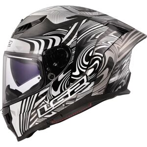 LS2 Carbon Fiber Motorcycle Helmet - FF807 - Silver - Model M LS2 Carbon Fiber Motorcycle Helmet - FF807 - Silver - Model M