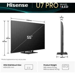 Hisense 55U7Q PRO 55" 4K Smart TV - Smart TV Hisense 55U7Q PRO 55" 4K Smart TV - Smart TV