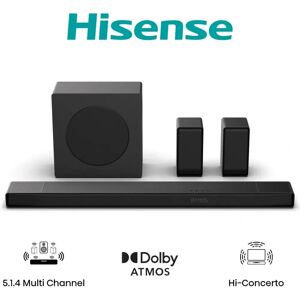 Hisense AX5140Q Bar de sonido negro 5.1.4 canales 600 W Hisense AX5140Q Bar de sonido negro 5.1.4 canales 600 W
