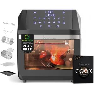 Freidora de aire y mini horno Masterpro Rocket 1100 - 11L, 1800W, revestimiento cerámico Freidora de aire y mini horno Masterpro Rocket 1100 - 11L, 1800W, revestimiento cerámico
