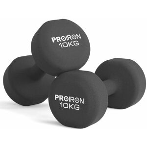 PROIRON PRKNED10K 10 kg 2 szt Czarny Hantel PROIRON PRKNED10K 10 kg 2 szt Czarny Hantel