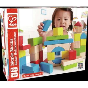 Hape Maple Wooden Block Set - 50 Piece Building Toys Hape Maple Wooden Block Set - 50 Piece Building Toys