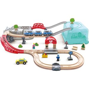Hape City Train Bucket Set - 48 pcs Toy Train Set for Kids Hape City Train Bucket Set - 48 pcs Toy Train Set for Kids