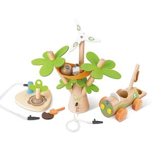 Hape E3417 Ensemble de jeu - Planter des arbres avec voiture électrique Hape E3417 Ensemble de jeu - Planter des arbres avec voiture électrique