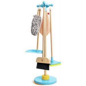 Hape - Soporte para escobas y conjunto de limpieza - Juguete educativo para niños 3+. Hape - Soporte para escobas y conjunto de limpieza - Juguete educativo para niños 3+.