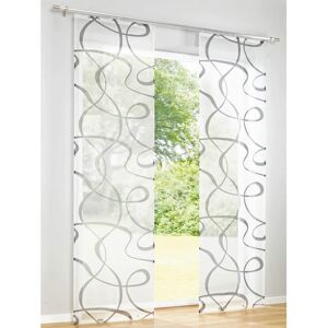 HEINE HOME Graue Schiebegardine - Halbtransparent Polyester HEINE HOME Graue Schiebegardine - Halbtransparent Polyester