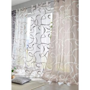HEINE HOME Graue Gardine - 140x225cm - Polyester - Moderner Stil HEINE HOME Graue Gardine - 140x225cm - Polyester - Moderner Stil