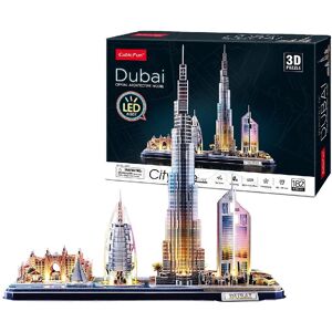 Puzzle 3D Dubai LED 182 pièces CubicFun - Publicité Puzzle 3D Dubai LED 182 pièces CubicFun - Publicité