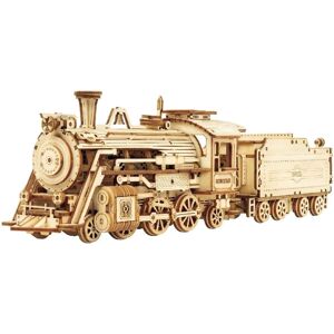 Robotime Speelgoedset - Modeltrein 1:80 - Houten Puzzel - STEM Robotime Speelgoedset - Modeltrein 1:80 - Houten Puzzel - STEM