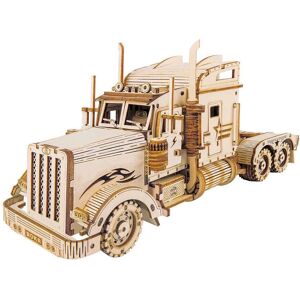 Robotime Zware Vrachtwagen 3D Houten Puzzel Model Kit Robotime Zware Vrachtwagen 3D Houten Puzzel Model Kit