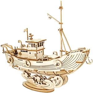 Robotime RT-TG308 houten visserijschip modelbouwpakket - schaalmodel Robotime RT-TG308 houten visserijschip modelbouwpakket - schaalmodel
