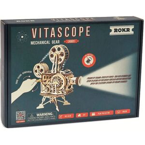 Kit de proyector de película vintage de madera Robotime Vitascope - 183 piezas Kit de proyector de película vintage de madera Robotime Vitascope - 183 piezas