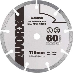 Worx WA5048 - Diamond Blade 115mm - Cut Ceramic Tiles Worx WA5048 - Diamond Blade 115mm - Cut Ceramic Tiles