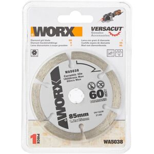 Worx 85mm Diamond Saw Blade - Tile & Ceramic Cutter Worx 85mm Diamond Saw Blade - Tile & Ceramic Cutter