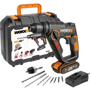 WORX WX390 Perceuse-Marteau 3-en-1 - Noir/Orange - Publicité WORX WX390 Perceuse-Marteau 3-en-1 - Noir/Orange - Publicité