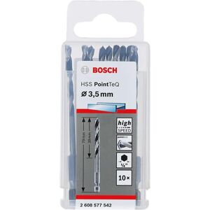 Bosch HSS PointTeQ Drill - 3.5mm - 10 pcs - Metal - Speedy Metal Drilling Bosch HSS PointTeQ Drill - 3.5mm - 10 pcs - Metal - Speedy Metal Drilling