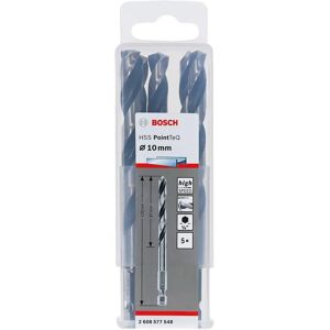 Bosch HSS PointTeQ Drill Set - 10mm Metal Drills - 5 pcs Bosch HSS PointTeQ Drill Set - 10mm Metal Drills - 5 pcs