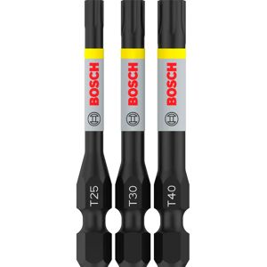 Bosch Impact screwdriver bits - 3 pcs T25 T30 T40 - Impact impact resistant Bosch Impact screwdriver bits - 3 pcs T25 T30 T40 - Impact impact resistant