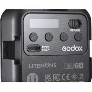 Godox LED6R Camera Light - RGB, Compact, 6W LED Godox LED6R Camera Light - RGB, Compact, 6W LED