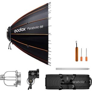 Kit de Sistema de Enfoque de Luz Parabólico Godox - 68cm Softbox y Reflector Kit de Sistema de Enfoque de Luz Parabólico Godox - 68cm Softbox y Reflector