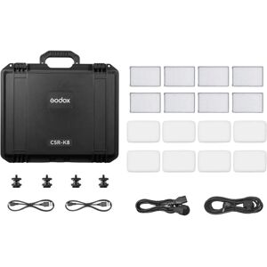 Godox C5R K8 Mobil RGB LED 8 Világítási Készlet - Videófény, Állandó Fény Godox C5R K8 Mobil RGB LED 8 Világítási Készlet - Videófény, Állandó Fény