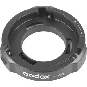 Adattatore di montaggio Godox ML-GB - Adattatore di illuminazione per ML60IIBI & ML100IIBI Adattatore di montaggio Godox ML-GB - Adattatore di illuminazione per ML60IIBI & ML100IIBI
