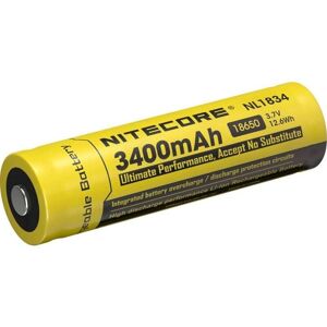 Nitecore NL1834 Genopladelig 18650 Li-Ion Batteri - 3400mAh Nitecore NL1834 Genopladelig 18650 Li-Ion Batteri - 3400mAh
